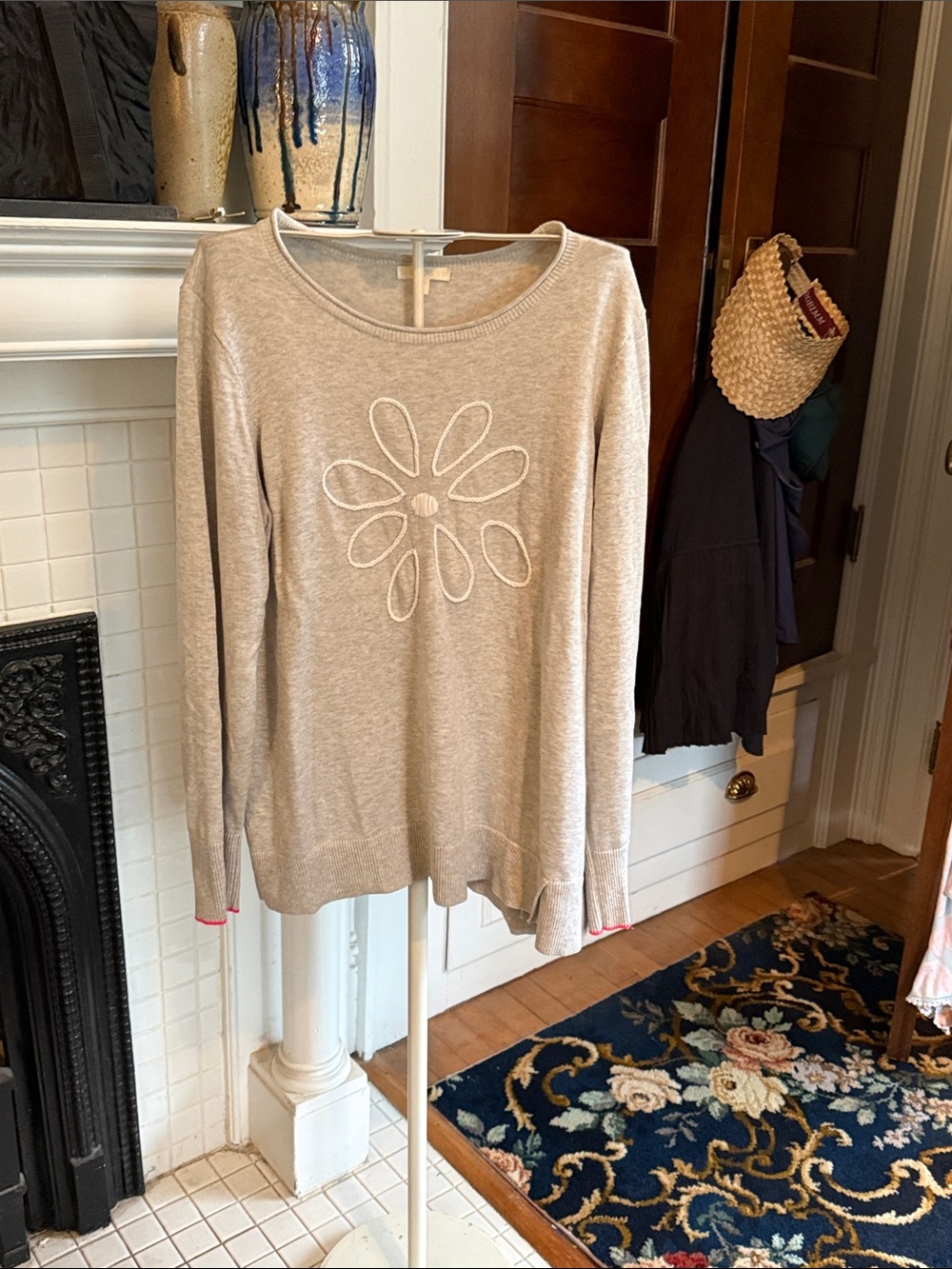 Lisa Todd‎ Loves me/loves me not daisy sweater- worn twice. 260 retail